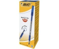 Bic Tušinukas Round Stic Exact 0.8 mm, mėlynas, pakuotėje 20 vnt. 340879