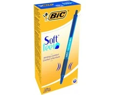 Bic Tušinukas Softfeel Clic 1.0 mm, mėlynas, pakuotėje 12 vnt. 914346