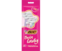 BIC Vienkartiniai moteriški skustuvai TWIN LADY (5 vnt.)