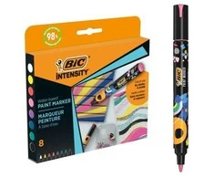 BIC Žymeklis Intensity Paint Marker 8 spalvų rinkinys