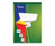 Bloknotas Forpus, A5, 70 lapų, langeliais, klijuotas viršuje