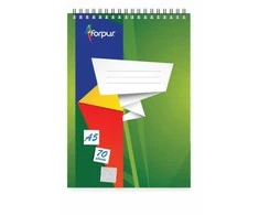 Bloknotas su spirale Forpus, A5/70, langeliais