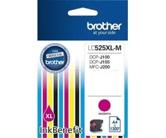 Brother LC-525XLM kasetė rašaliniams spausdintuvams, tinka DCP-J100/J105, MFC-J200, Magenta 1300 psl