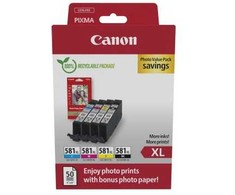 Canon CLI-581XL (2052C004) Photo value pack Rašalinių kasečių komplektas, C/M/Y/BK