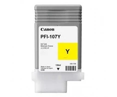 Canon PFI-107Y (6708B001) Rašalinė kasetė, Geltona