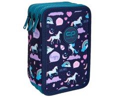 Cool Pack Forminis trijų skyrių penalas su priedais CoolPack Jumper 3 Happy Unicorn