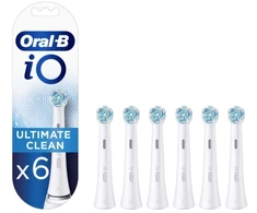 Oral-B iO Ultimate Clean x6 Dantų šepetėlio galvutės, Balta