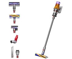 Dyson V12 Detect Slim Absolute (2023) Belaidis dulkių siurblys, Nickel/Geltona (SPEC)