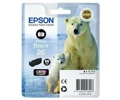 Epson Polar bear C13T26114012 rašalo kasetė Originalus Foto juoda 1 vnt