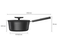 Fiskars Hard Face puodas viena rankena 1,8L su dangčiu