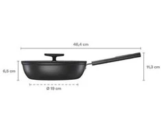 Fiskars Hard Face troškintuvas 24cm su dangčiu