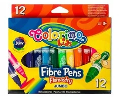 Flomasteriai Colorino Kids Jumbo, 12 spalvų