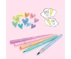 Flomasteriai dvipusiai Colorino Pastel 10 pastelinių spalvų