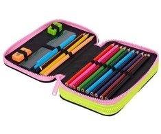 Forminis dviejų skyrių penalas su priedais CoolPack Jumper 2 PANDA GANG