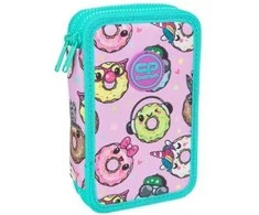 Forminis dviejų skyrių penalas su priedais CoolPack Jumper 2 Happy donuts