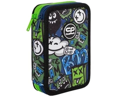 Forminis dviejų skyrių penalas su priedais CoolPack Jumper 2 Monster Team
