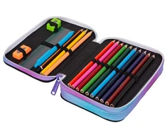 Forminis dviejų skyrių penalas su priedais CoolPack Jumper 2 Star Night