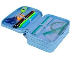 Forminis trijų skyrių penalas su priedais CoolPack Jumper 3 DAISY SUN