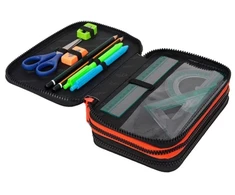 Forminis trijų skyrių penalas su priedais CoolPack Jumper 3 Pilkas Ball