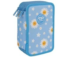 Forminis trijų skyrių penalas su priedais CoolPack Jumper 3 DAISY SUN