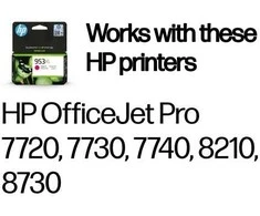 Hewlett Packard (HP) HP 953XL (F6U17AE) Rašalinė kasetė, Purpurinė