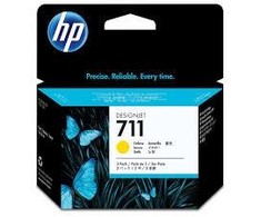 HP 711 3-pack (CZ136A) Rašalinė kasetė, Geltona (SPEC)