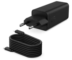 HP C90CKUT Nešiojamo kompiuterio įkroviklis 65W GaN, USB-C, EU, Juoda