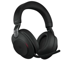 Jabra Evolve2 85 MS Stereo Link380c Belaidės/Laidinės ausinės Bluetooth, 3.5mm jack, Stovas, Juoda