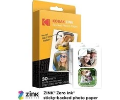 Kodak ZINK 2x3'' 50x76 mm 30 Sheets Pre-Cut Sticker Fotopopierius