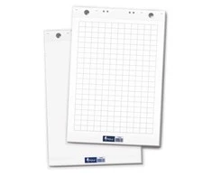 Konferencijų bloknotas FORPUS, 600 mm x 850 mm, 50 lapų, langeliais, balta spalva