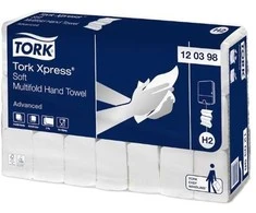 Lapelinis rankšluostinis popierius Tork Xpress Multifold Soft H2, 2sl., 180lap., 25,5x21,2cm, 21 vnt