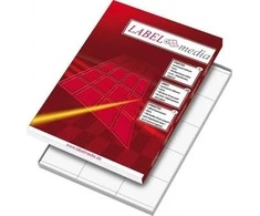 Lipnios etiketės LabelMedia, A4, baltos, 70x37,1 mm, (24) (100) 0707-758