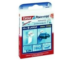 Plastry Lipnios juostelės Tesa Power strips, 5cmx2cm (10) 1114-207
