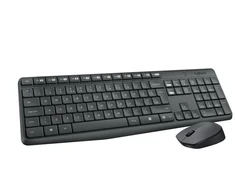 Logitech MK235 Combo Belaidė klaviatūra + pelė, US, Pilka (SPEC)