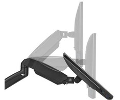 Up Up Premium Single Screen Monitoriaus laikiklis 17-32'', VESA 75x75, 100x100, Matinė juoda