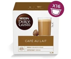 Nescafe Dolce Gusto Cafe Au Lait Kava, 16 kapsulių dėžutėje