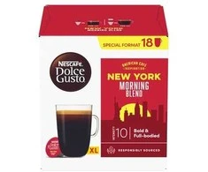 Nestl Nescafe Dolce Gusto New York Morning Blend Grande kava, 18 kapsulių dėžutėje