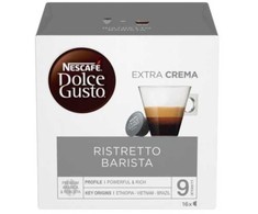 Nezatříděno Nescafe Dolce Gusto Ristretto Barista kava, 16 kapsulių dėžutėje
