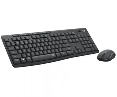 Pelė Logitech MK295 Silent Wireless Combo Belaidė klaviatūra, US Int, Graphite (SPEC)