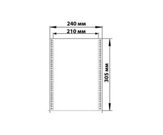 Perforuotas popierius vienasluoksnis A4 15-210-15x12