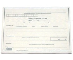 Pinigų priėmimo kvitas, be Nr., A5, 2x50 0720-059