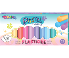 Plastilinas Colorino Pastel 12 pastelinių spalvų