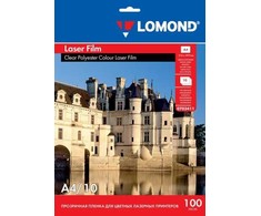 Poliesterio plėvelė Lomond PET Film b/w &amp; color lazeriniams spausdintuvams Skaidri A4, 10 lapų