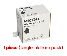 Ricoh Priport HQ-40 (817225) Rašalinė kasetė, Juoda (1 vnt)
