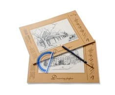 Smiltainis Braižybos ir piešimo popierius SMLT A4, 160 g/m2, 20 lapų, klijuotas