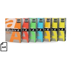 Spalvotas popierius Double A, 80g, A4, 100 lapų, Rainbow 5, 5 spalvų