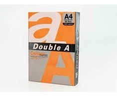 Double A Spalvotas popierius Dvigubas A, 80g, A4, 500 lapų, Šafraninis