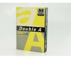 Double A Spalvotas popierius Dvigubas A, 80g, A4, 500 lapų, Citrininis