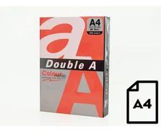 Spalvotas popierius Double A, 80g, A4, 500 lapų, Raudona