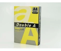 Double A Spalvotas popierius Dvigubas A, 80g, A4, 500 lapų, Citrininis